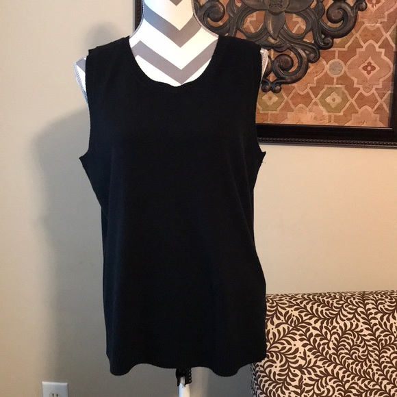 NWT Designers Originals Black Sweater Shell - Picture 1 of 3